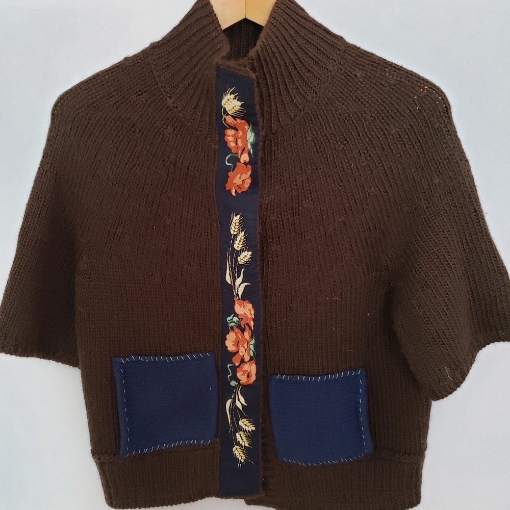 Anthropology field flowers sweater